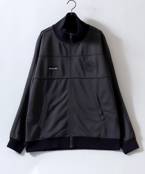 Mark Gonzales(マーク・ゴンザレス)の「MARK GONZALES ARTWORK COLLECTION/マークゴンザレス 別注 オーバーサイズ パネル切替 ワンポイント刺繍 ブロークコア トラックジャケット ジャージ(ジャージ・メンズ・ワイン/ホワイト/ブラック/チャコール/ネイビー・L/XL/M)」の8枚目の写真