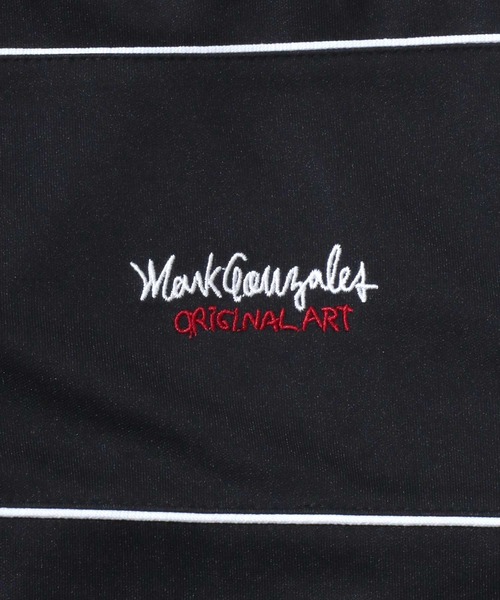 Mark Gonzales(マーク・ゴンザレス)の「MARK GONZALES ARTWORK COLLECTION/マークゴンザレス 別注 オーバーサイズ パネル切替 ワンポイント刺繍 ブロークコア トラックジャケット ジャージ(ジャージ・メンズ・ワイン/ホワイト/ブラック/チャコール/ネイビー・L/XL/M)」の22枚目の写真