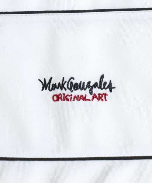 Mark Gonzales(マーク・ゴンザレス)の「MARK GONZALES ARTWORK COLLECTION/マークゴンザレス 別注 オーバーサイズ パネル切替 ワンポイント刺繍 ブロークコア トラックジャケット ジャージ(ジャージ・メンズ・ワイン/ホワイト/ブラック/チャコール/ネイビー・L/XL/M)」の20枚目の写真