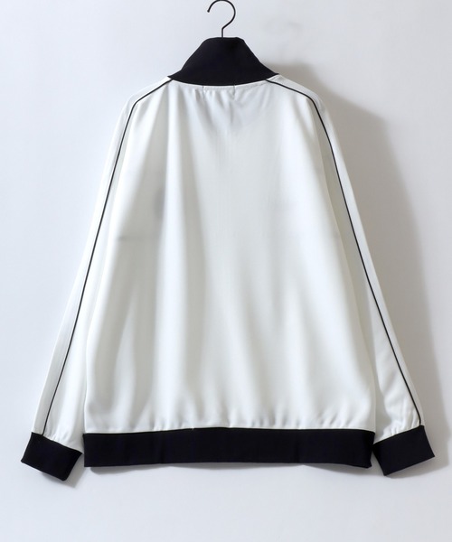 Mark Gonzales(マーク・ゴンザレス)の「MARK GONZALES ARTWORK COLLECTION/マークゴンザレス 別注 オーバーサイズ パネル切替 ワンポイント刺繍 ブロークコア トラックジャケット ジャージ(ジャージ・メンズ・ワイン/ホワイト/ブラック/チャコール/ネイビー・L/XL/M)」の11枚目の写真