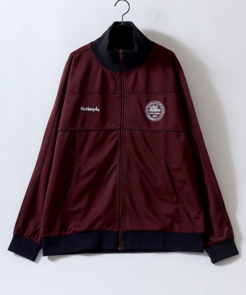 Mark Gonzales(マーク・ゴンザレス)の「MARK GONZALES ARTWORK COLLECTION/マークゴンザレス 別注 オーバーサイズ パネル切替 ワンポイント刺繍 ブロークコア トラックジャケット ジャージ(ジャージ・メンズ・ワイン/ホワイト/ブラック/チャコール/ネイビー・L/XL/M)」の10枚目の写真