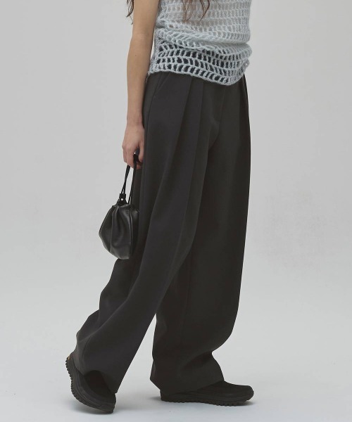 TODAYFUL(トゥデイフル)の「TODAYFUL Bonding Wide Trousers ボンディングワイドトラウザーズ/12620702(その他パンツ・レディース・チャコールグレー/ブラック/モスグリーン・36/38)」の3枚目の写真