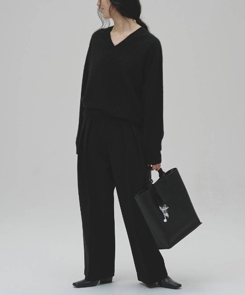 TODAYFUL(トゥデイフル)の「TODAYFUL Bonding Wide Trousers ボンディングワイドトラウザーズ/12620702(その他パンツ・レディース・チャコールグレー/ブラック/モスグリーン・36/38)」の6枚目の写真