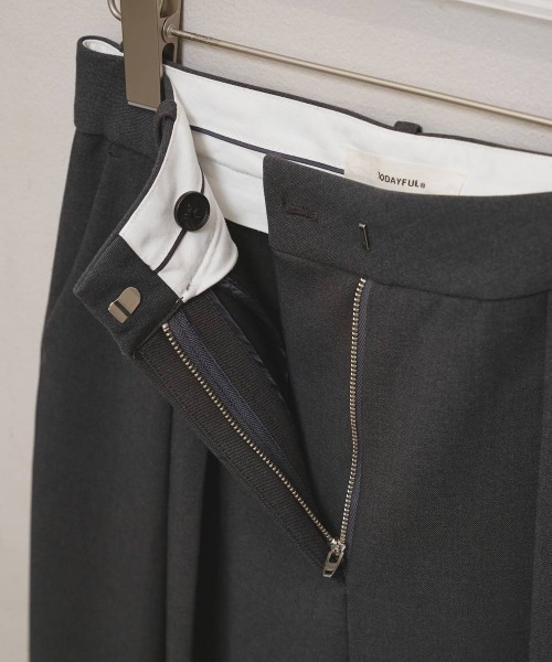 TODAYFUL(トゥデイフル)の「TODAYFUL Bonding Wide Trousers ボンディングワイドトラウザーズ/12620702(その他パンツ・レディース・チャコールグレー/ブラック/モスグリーン・36/38)」の9枚目の写真