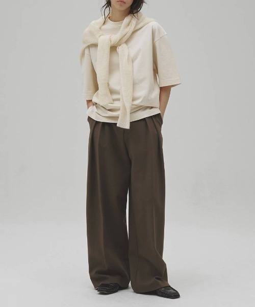 TODAYFUL(トゥデイフル)の「TODAYFUL Bonding Wide Trousers ボンディングワイドトラウザーズ/12620702(その他パンツ・レディース・チャコールグレー/ブラック/モスグリーン・36/38)」の11枚目の写真