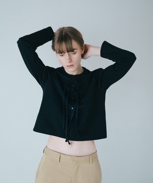 soduk（スドーク）の「【soduk】ribbon cardigan（カーディガン/ボレロ・レディース・ブラック/グレー/レッド/パープル・ONE SIZE）」の15枚目の写真