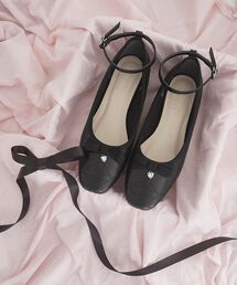 MAJESTIC LEGON | キルティングリボンパンプス(サンダル)