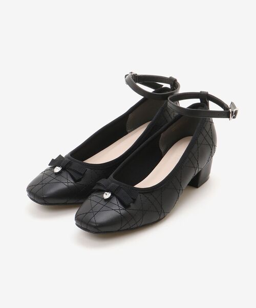 MAJESTIC LEGON(マジェスティックレゴン)の「キルティングリボンパンプス(サンダル・レディース・アイボリー/ブラック・X-LARGE/LARGE/MEDIUM/SMALL)」の17枚目の写真