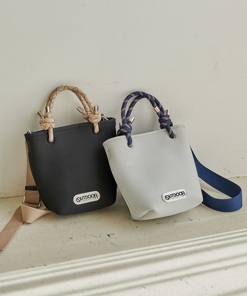 CROSS FUNCTION(クロスファンクション)の「OUTDOOR PRODUCTS (アウトドアプロダクツ) ネオプレーントートバッグ【CROSS FUNCTION/クロスファンクション】(トートバッグ・レディース・ブラック/グレー・FREE)」の13枚目の写真