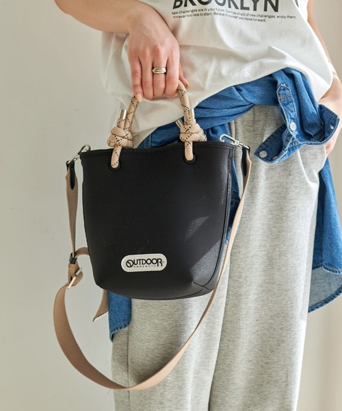 CROSS FUNCTION(クロスファンクション)の「OUTDOOR PRODUCTS (アウトドアプロダクツ) ネオプレーントートバッグ【CROSS FUNCTION/クロスファンクション】(トートバッグ・レディース・ブラック/グレー・FREE)」の17枚目の写真