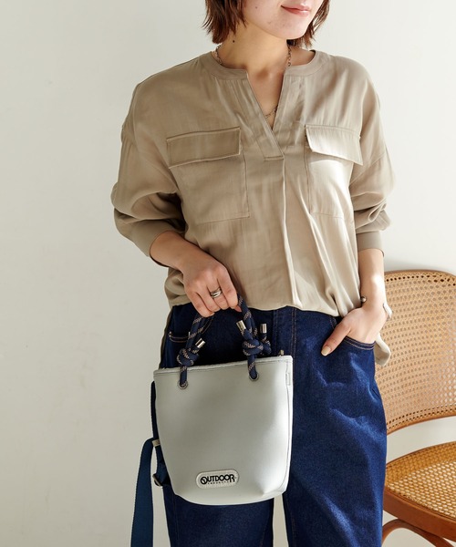 CROSS FUNCTION(クロスファンクション)の「OUTDOOR PRODUCTS (アウトドアプロダクツ) ネオプレーントートバッグ【CROSS FUNCTION/クロスファンクション】(トートバッグ・レディース・ブラック/グレー・FREE)」の18枚目の写真