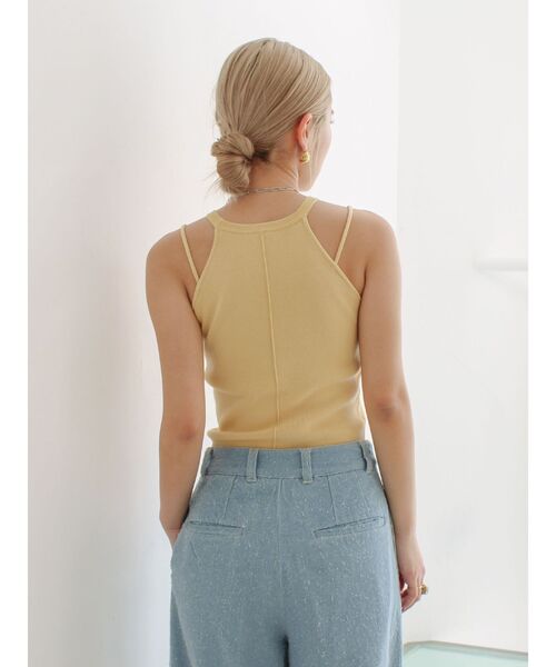 Ungrid（アングリッド）の「パット付きアメスリニット（キャミソール・レディース・イエロー/ピンク/アイボリー/ブラウン・FREE）」の20枚目の写真