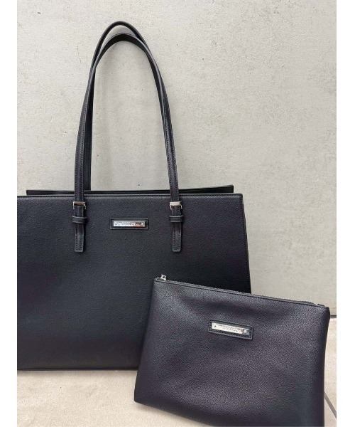 EGOIST（エゴイスト）の「ポーチ付フェイクレザートートバック（トートバッグ・レディース・ブラック・FREE）」の5枚目の写真