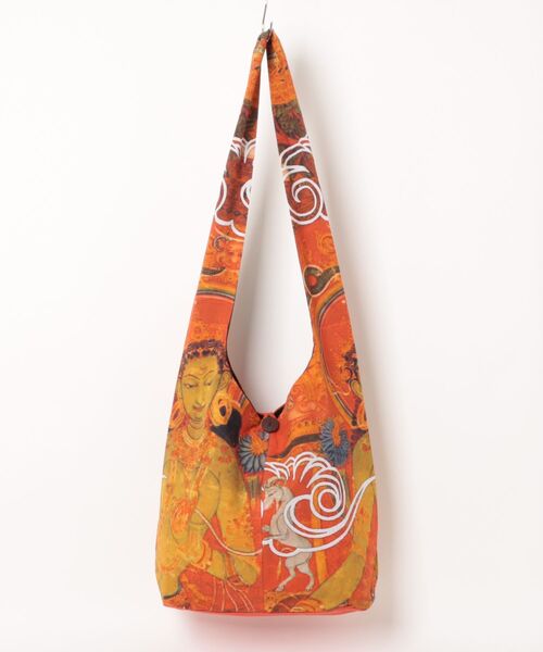 チャイハネ（チャイハネ）の「【チャイハネ】パタラカショルダーバッグ（ショルダーバッグ・レディース・ベージュ/ブルー/ブラック/レッド・FREE）」の4枚目の写真