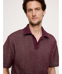 Banana Republic | リラックスフィット ワッフルニット ポロシャツ(ポロシャツ)