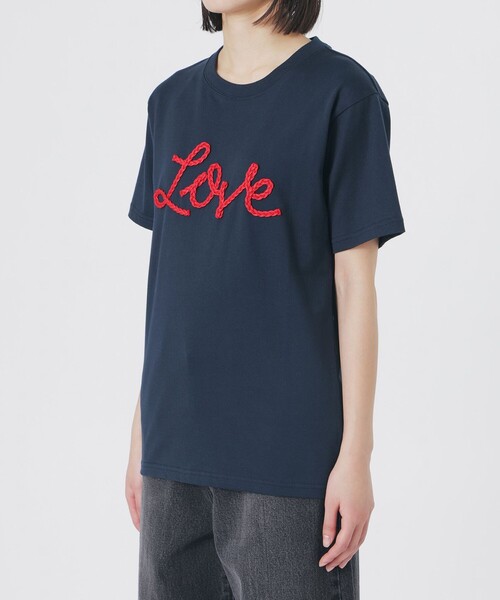 LOVELESS(ラブレス)の「LOVEコード刺繍Tシャツ(Tシャツ/カットソー・レディース・オフホワイト/ネイビー/ブラック・36)」の14枚目の写真