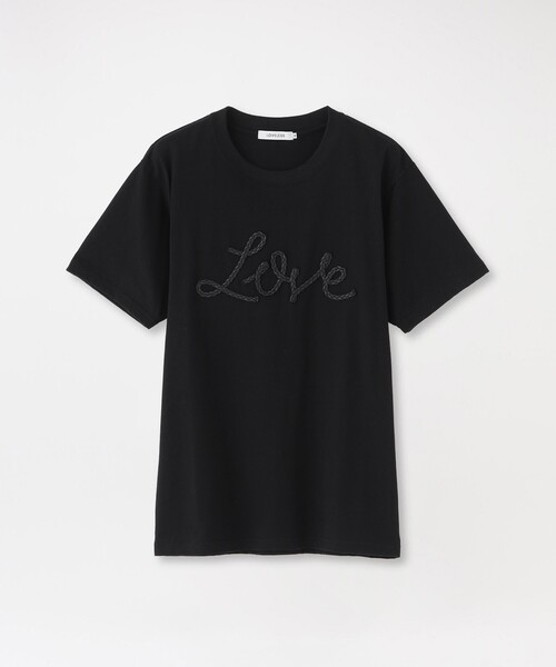 LOVELESS(ラブレス)の「LOVEコード刺繍Tシャツ(Tシャツ/カットソー・レディース・オフホワイト/ネイビー/ブラック・36)」の6枚目の写真