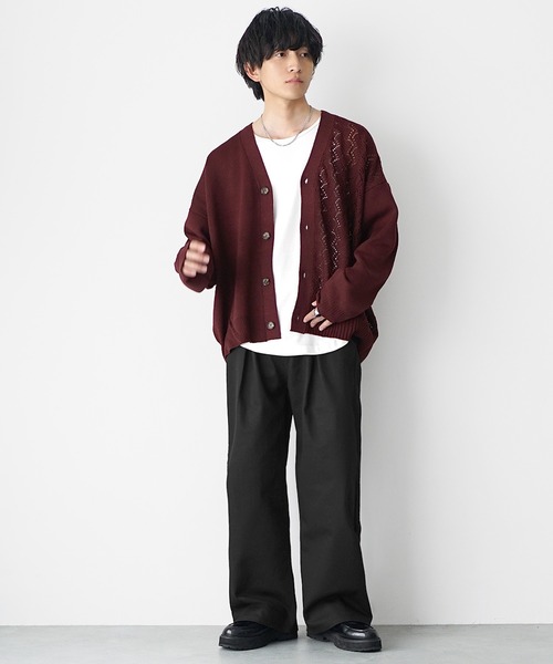 MinoriTY(マイノリティ)の「【MinoriTY】カツラギ素材チルワイドチノパン チノパンツ メンズ セミワイド ストレートワイドシルエット バギーシルエット 春服 秋服(チノパンツ・メンズ・ブラック/ベージュ/アイボリー・L/M/S)」の13枚目の写真