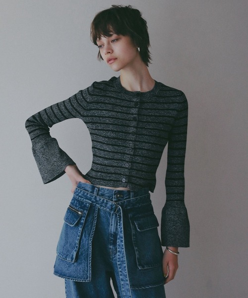 BAYFLOW（ベイフロー）の「【EF(エフ)】デニムベルトスカート（WOMEN）（デニムスカート・レディース・グレー/インディゴブルー・FREE）」の9枚目の写真