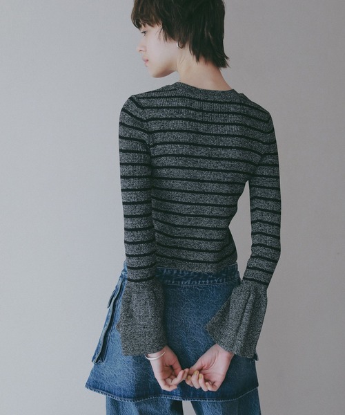 BAYFLOW（ベイフロー）の「【EF(エフ)】デニムベルトスカート（WOMEN）（デニムスカート・レディース・グレー/インディゴブルー・FREE）」の11枚目の写真