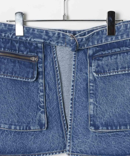 BAYFLOW（ベイフロー）の「【EF(エフ)】デニムベルトスカート（WOMEN）（デニムスカート・レディース・グレー/インディゴブルー・FREE）」の21枚目の写真
