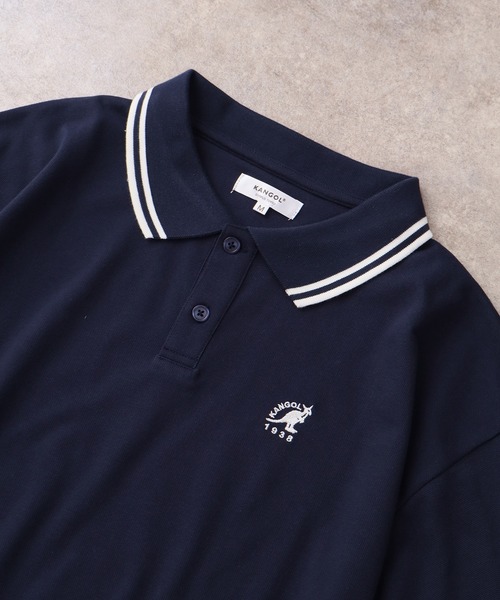 KANGOL（カンゴール）の「【KANGOL/カンゴール】別注 ワンポイント刺繍 半袖 ポロシャツ（ポロシャツ・メンズ・ホワイト/ネイビー/ブラック系1/ブラウン/ブラック系2/チャコールグレー/ワインレッド/グリーン・XL/L/M/S）」の15枚目の写真