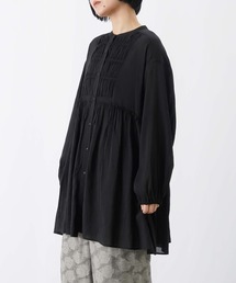 LC/LLL シャーリングギャザーチュニックブラウス