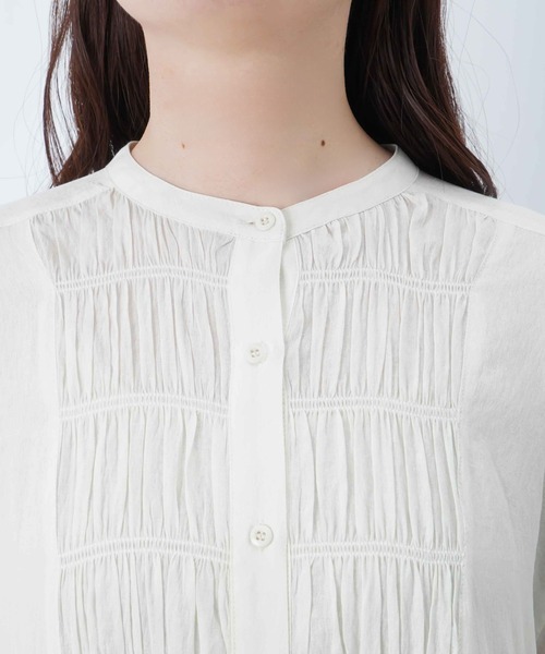 LUCA/LADY LUCK LUCA(ルカ/レディラックルカ)の「LC/LLL シャーリングギャザーチュニックブラウス(シャツ/ブラウス・レディース・アイボリー/ブラック・FREE)」の16枚目の写真