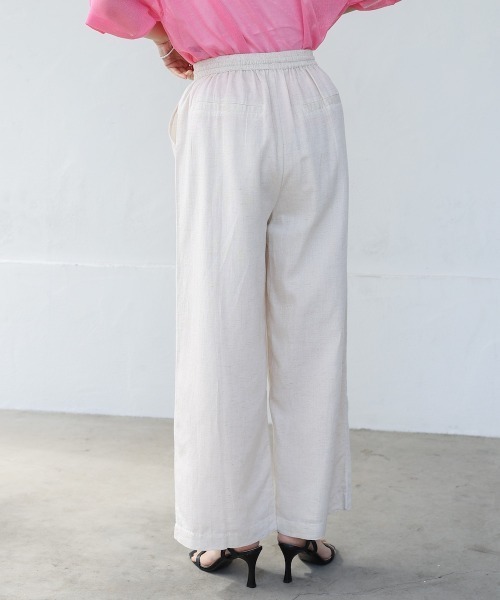 Bou Jeloud（ブージュルード）の「麻混ストレートパンツ（その他パンツ・レディース・チャコールグレー・MEDIUM）」の15枚目の写真