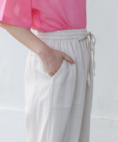 Bou Jeloud（ブージュルード）の「麻混ストレートパンツ（その他パンツ・レディース・チャコールグレー・MEDIUM）」の16枚目の写真