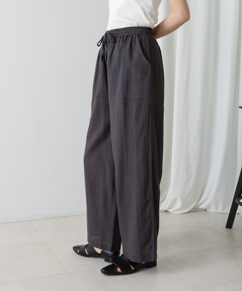 Bou Jeloud（ブージュルード）の「麻混ストレートパンツ（その他パンツ・レディース・チャコールグレー・MEDIUM）」の20枚目の写真