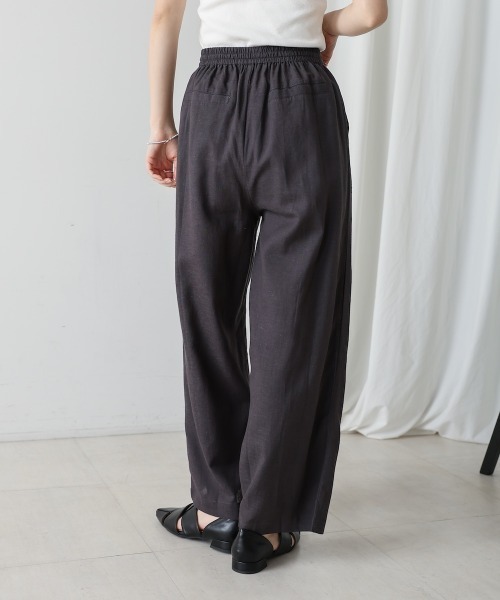 Bou Jeloud（ブージュルード）の「麻混ストレートパンツ（その他パンツ・レディース・チャコールグレー・MEDIUM）」の22枚目の写真