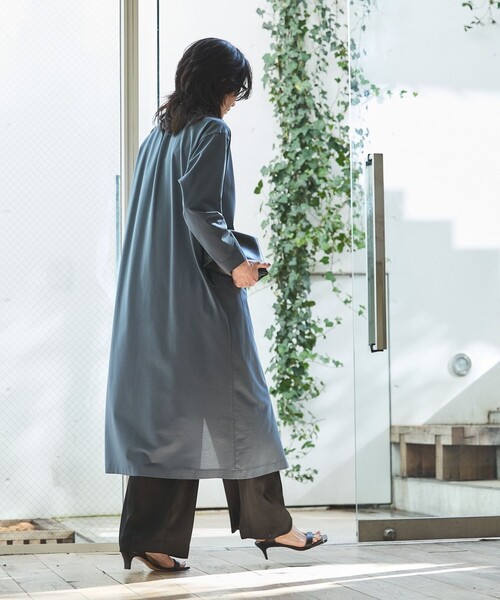 qualite（カリテ）の「【接触冷感】ドライジャージーワンピース　春服　夏服　2WAY（ワンピース・レディース・カーキ/グレイッシュブルー・フリー）」の3枚目の写真