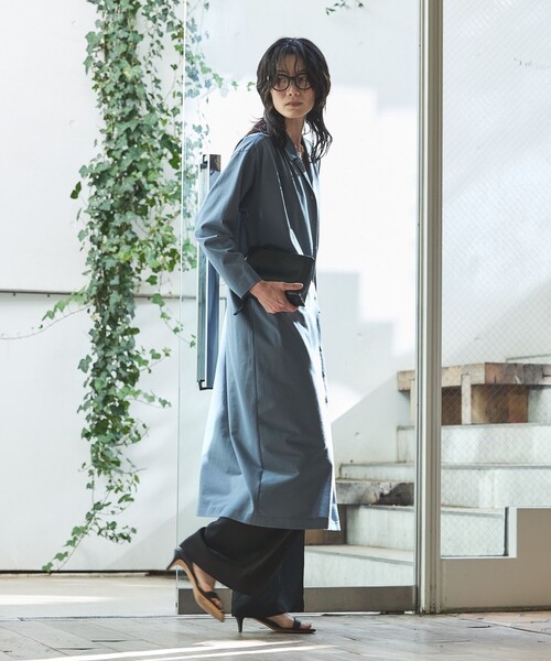 qualite（カリテ）の「【接触冷感】ドライジャージーワンピース　春服　夏服　2WAY（ワンピース・レディース・カーキ/グレイッシュブルー・フリー）」の5枚目の写真