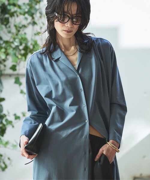 qualite（カリテ）の「【接触冷感】ドライジャージーワンピース　春服　夏服　2WAY（ワンピース・レディース・カーキ/グレイッシュブルー・フリー）」の11枚目の写真