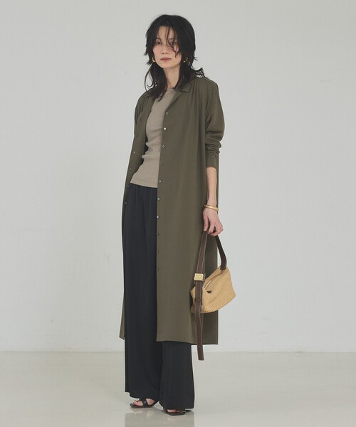 qualite（カリテ）の「【接触冷感】ドライジャージーワンピース　春服　夏服　2WAY（ワンピース・レディース・カーキ/グレイッシュブルー・フリー）」の14枚目の写真