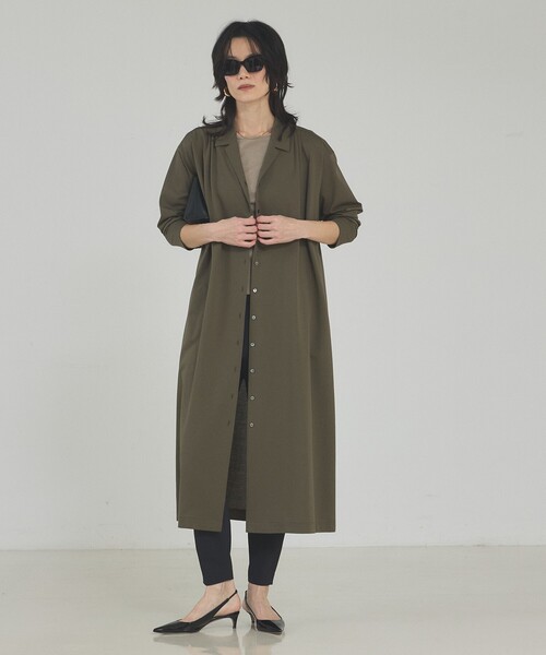 qualite（カリテ）の「【接触冷感】ドライジャージーワンピース　春服　夏服　2WAY（ワンピース・レディース・カーキ/グレイッシュブルー・フリー）」の19枚目の写真