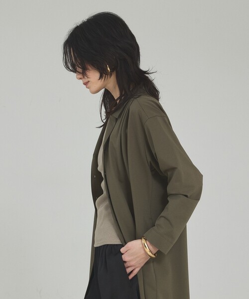 qualite（カリテ）の「【接触冷感】ドライジャージーワンピース　春服　夏服　2WAY（ワンピース・レディース・カーキ/グレイッシュブルー・フリー）」の21枚目の写真