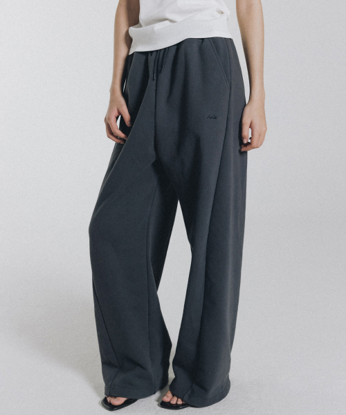 セール】Penny logo sweat pants (charcoal)（スウェットパンツ