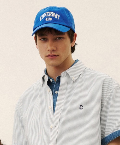 COVERNAT（カバーナット）の「[SOOBIN着用] ARCH LOGO COZY FIT BALL CAP（キャップ・メンズ・レオパード/レッド/ベージュ/ネイビー/ブルー・FREE）」の3枚目の写真