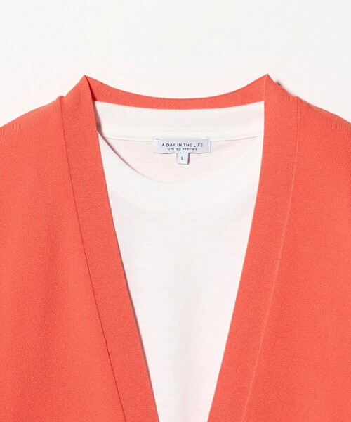 A DAY IN THE LIFE UNITED ARROWS(アデイインザライフユナイテッドアローズ)の「ハイツイスト 1ボタン カーディガン+Tシャツ-セットアイテム・ウォッシャブル・UVカット-<A DAY IN THE LIFE>(カーディガン/ボレロ・メンズ・オレンジ/その他1/ネイビー/ライトグレー・M/L/S)」の19枚目の写真