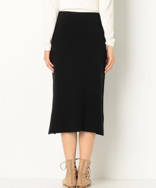 Another Edition(アナザーエディション)の「ミラノリブタイトスカート/AEMFC ミラノ RIB タイト SK◆(スカート・レディース・ライトグレー/ブラック・FREE)」の5枚目の写真