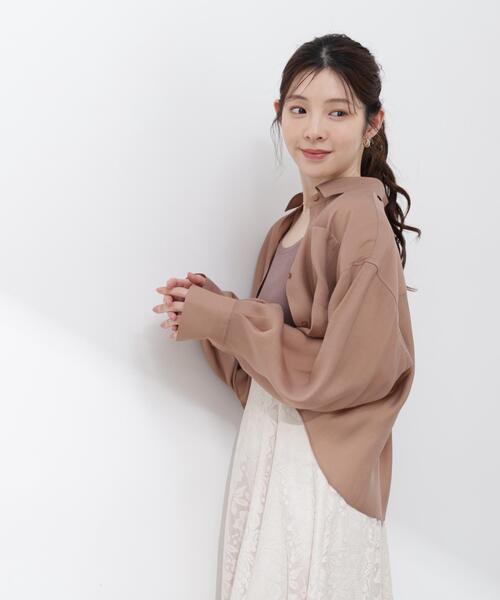 PROPORTION BODY DRESSING(プロポーションボディドレッシング)の「【青島心さん着用】短丈シアーシャツ / 1216110410(シャツ/ブラウス・レディース・ブラウン/ホワイト系その他/ブルー・FREE)」の19枚目の写真