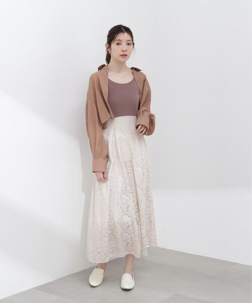 PROPORTION BODY DRESSING(プロポーションボディドレッシング)の「【青島心さん着用】短丈シアーシャツ / 1216110410(シャツ/ブラウス・レディース・ブラウン/ホワイト系その他/ブルー・FREE)」の20枚目の写真