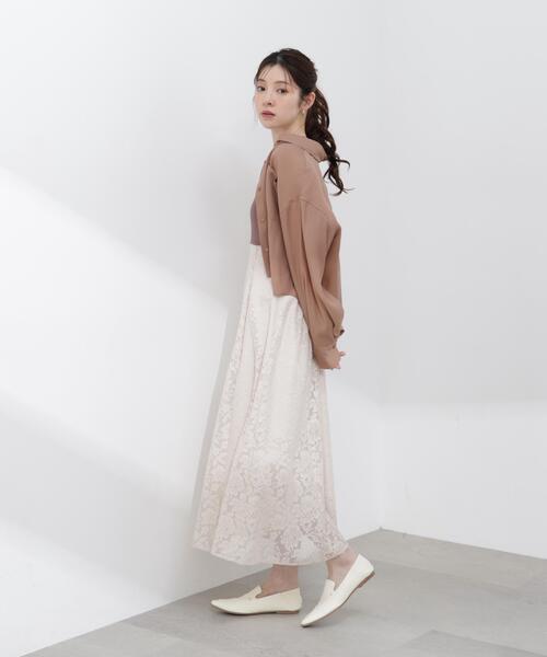 PROPORTION BODY DRESSING(プロポーションボディドレッシング)の「【青島心さん着用】短丈シアーシャツ / 1216110410(シャツ/ブラウス・レディース・ブラウン/ホワイト系その他/ブルー・FREE)」の21枚目の写真