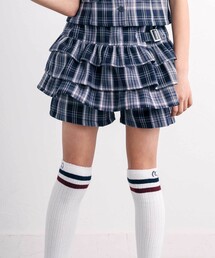 nexchic（ネクシック）の「バックフリルプリーツチェックツイルスカパン(110~150cm)（その他パンツ）」