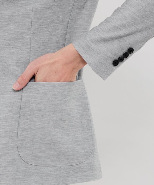 MACKINTOSH LONDON(マッキントッシュ ロンドン)の「【WEB・一部店舗限定】【FLEX JERSEY】デニムジャージーセットアップジャケット(テーラードジャケット・メンズ・グレー/ネイビー・38/40/36)」の11枚目の写真