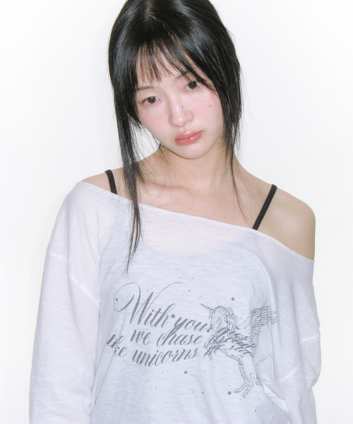 AMESWORLDWIDE(アメスワールドワイド)の「UNICORN SHEER LS TEE IVORY(Tシャツ/カットソー・レディース・その他・FREE)」の5枚目の写真