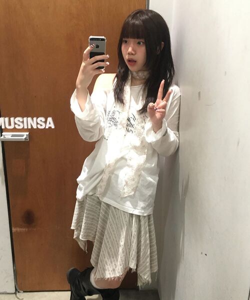 AMESWORLDWIDE(アメスワールドワイド)の「UNICORN SHEER LS TEE IVORY(Tシャツ/カットソー・レディース・その他・FREE)」の9枚目の写真