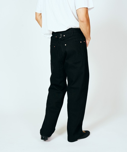 FOREMOST WWⅡ 5POCKET WIDE PANT 二戰版錐形黑色寬版牛仔褲